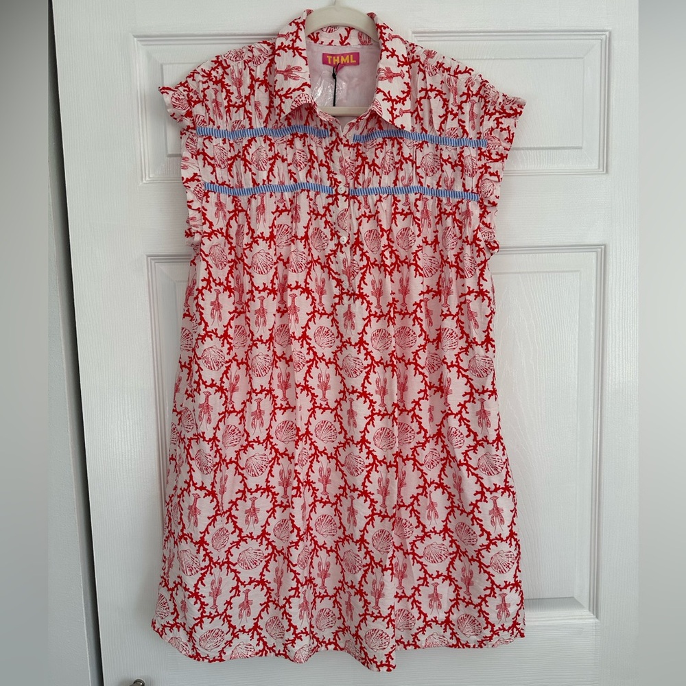 THML Lobster & Seashell Dress - M - NWT - Picture 6 of 9